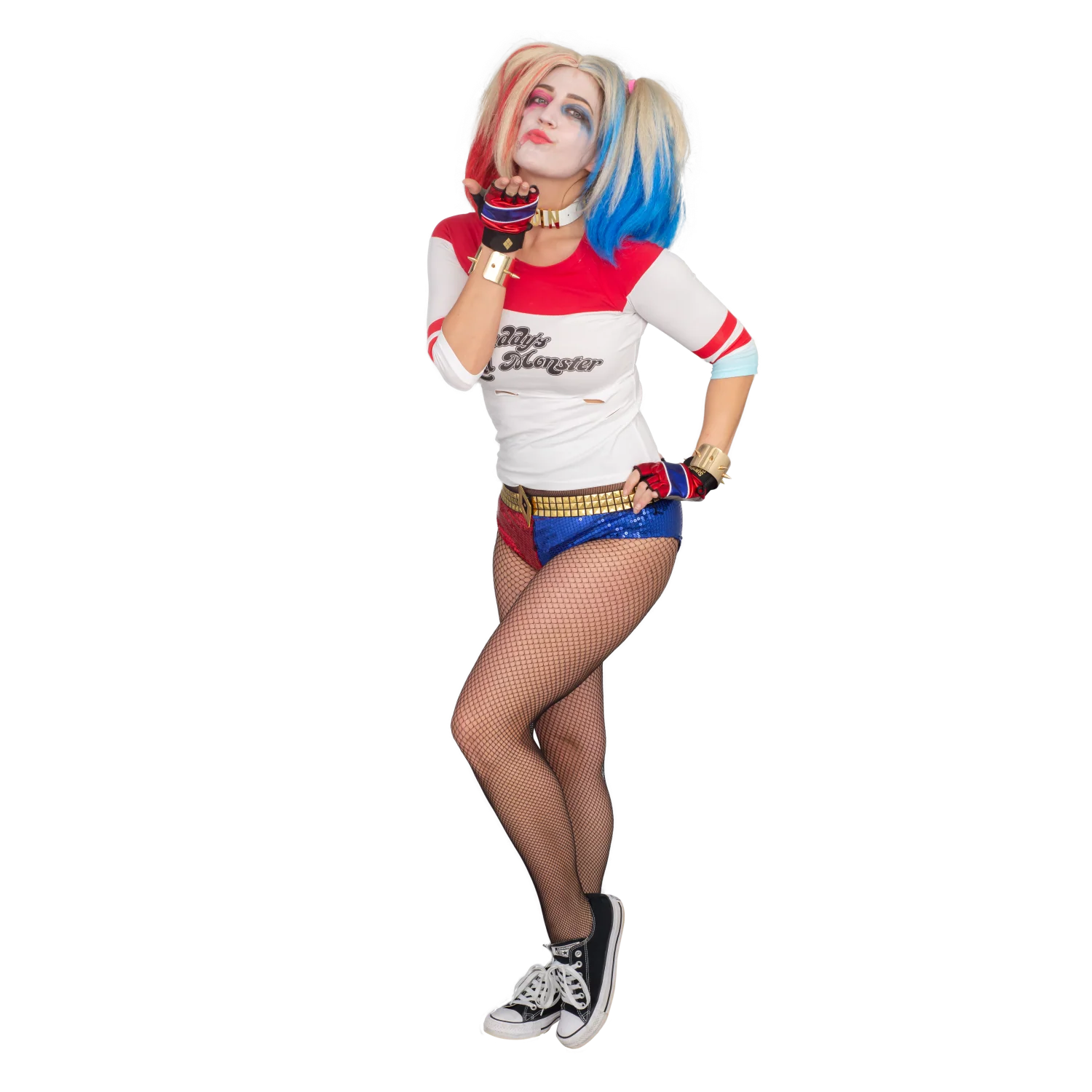 Daddy's Little Monster Raglan T-shirt - Image 6