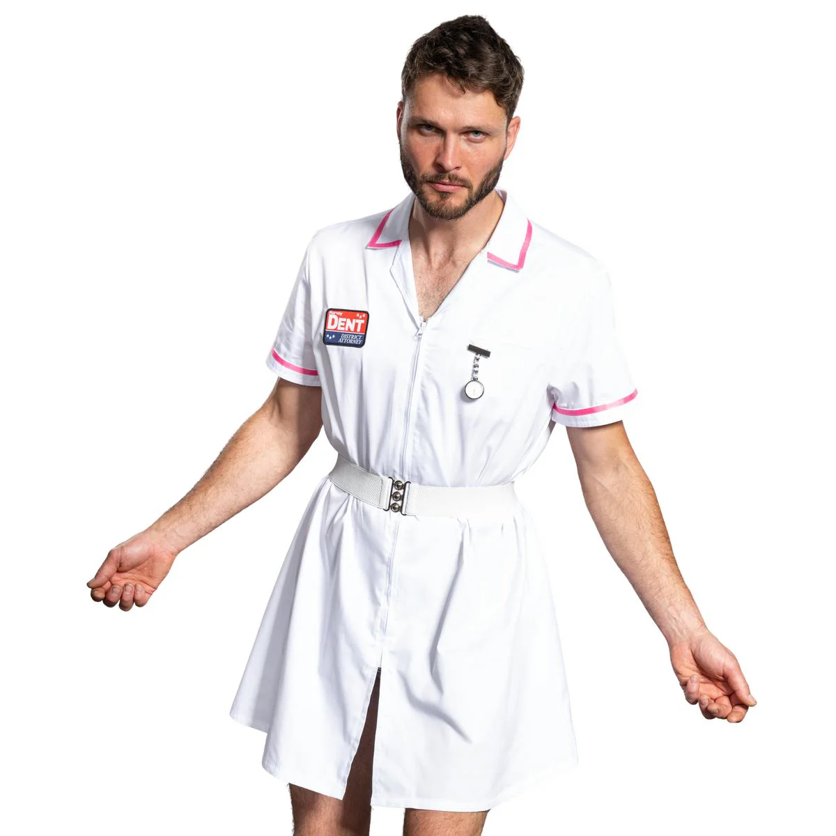 Dark Knight Dent Superhero Villain Nurse Cosplay Halloween Cosplay Costume Set - Image 5