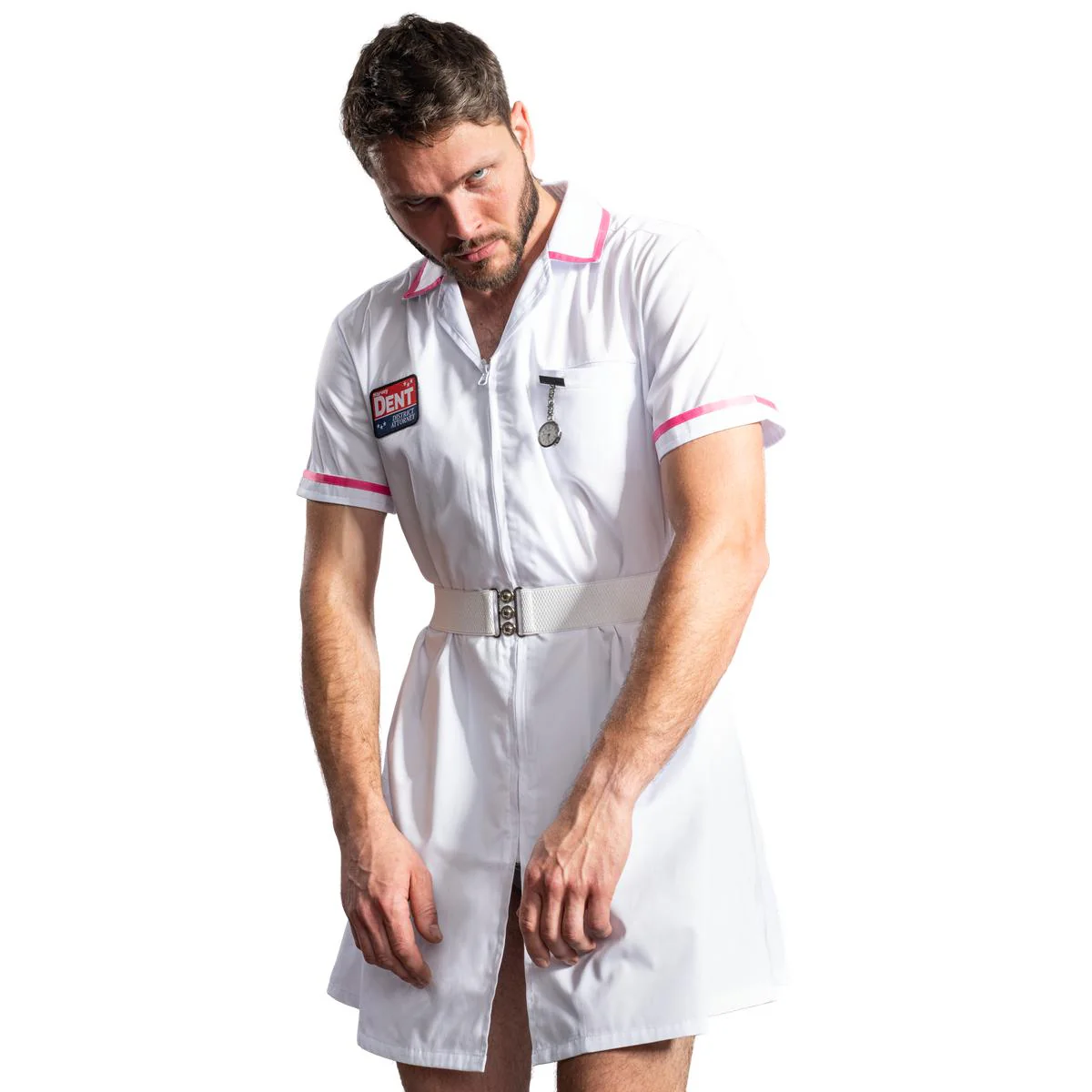 Dark Knight Dent Superhero Villain Nurse Cosplay Halloween Cosplay Costume Set - Image 9