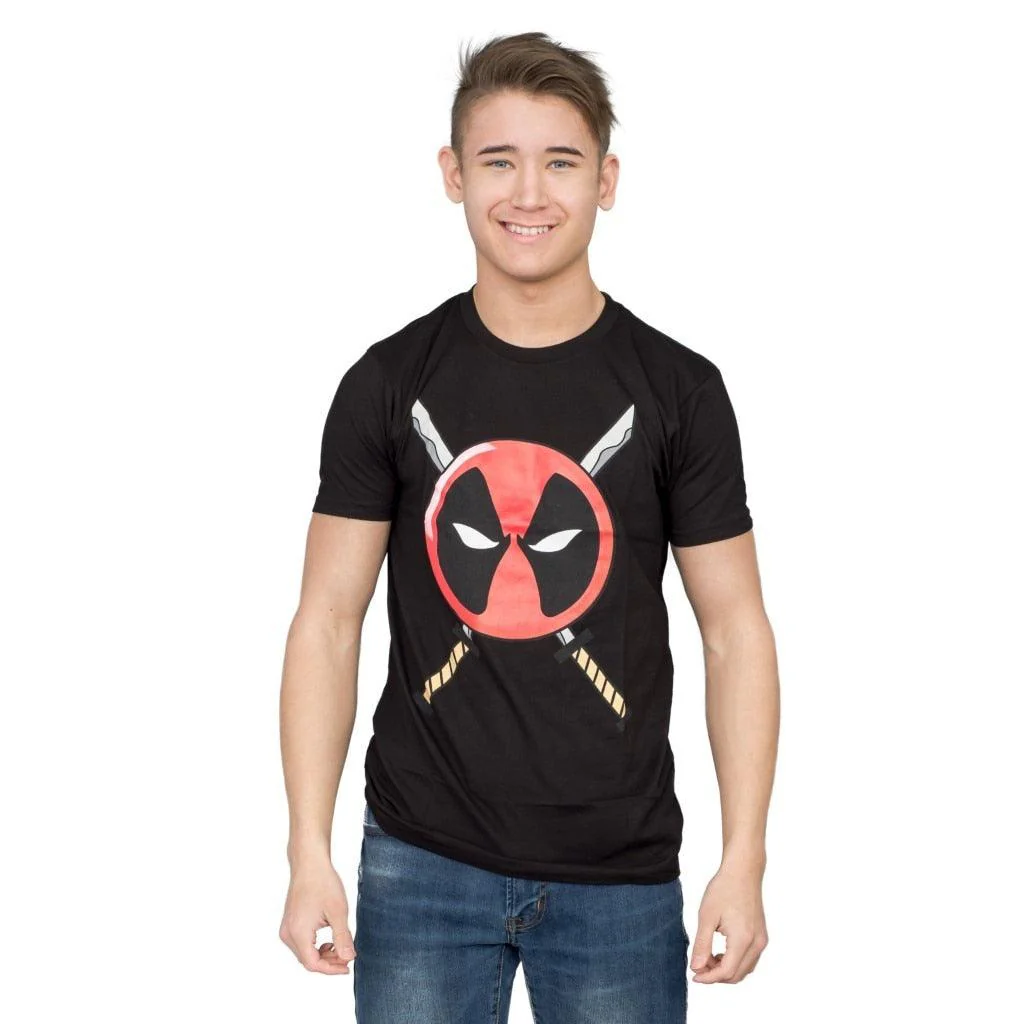 Deadpool Icon Logo and Swords T-shirt - Image 3