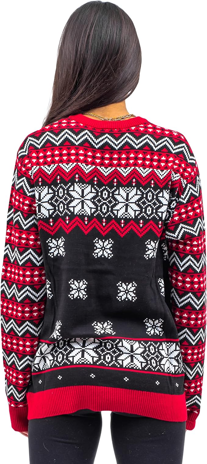 Death Row Records Inmate Fair Isle Adult Unisex Ugly Christmas Sweater - Image 3