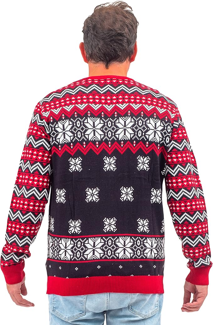 Death Row Records Inmate Fair Isle Adult Unisex Ugly Christmas Sweater - Image 5