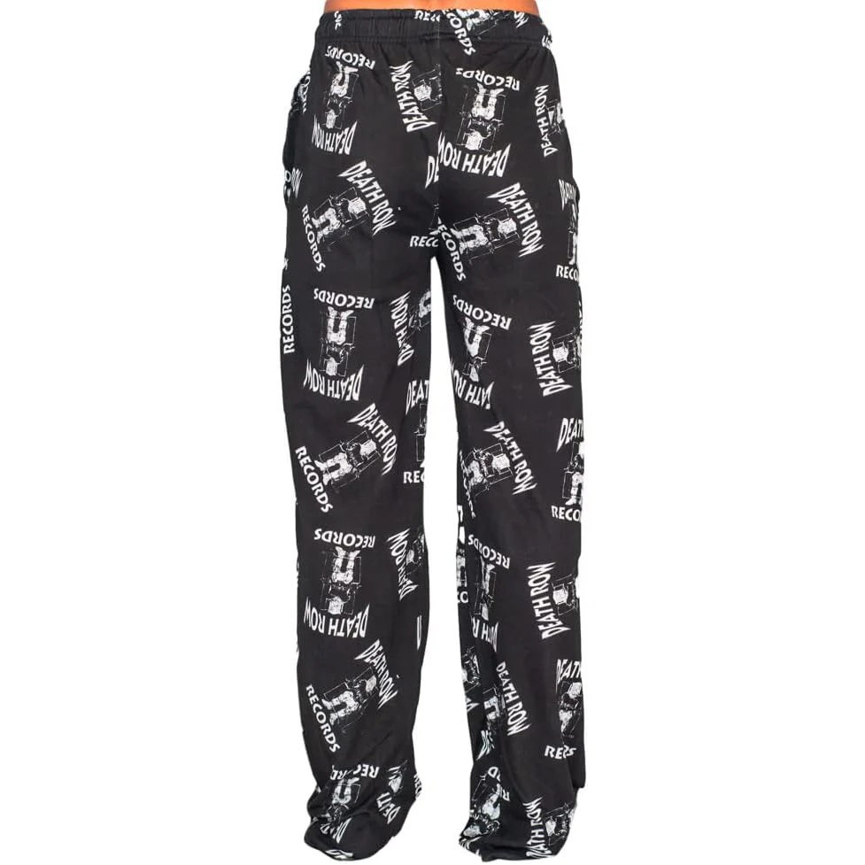 Deathrow Records Logo Toss Adult Sleep Lounge Pants - Image 2