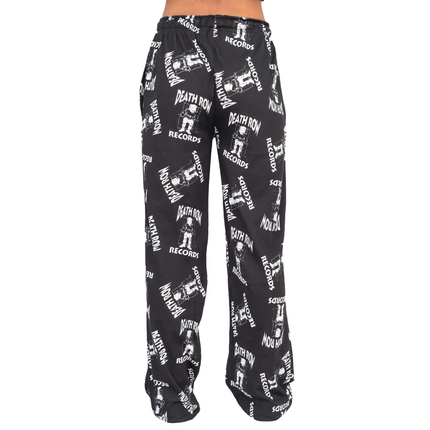 Deathrow Records Logo Toss Adult Sleep Lounge Pants - Image 8