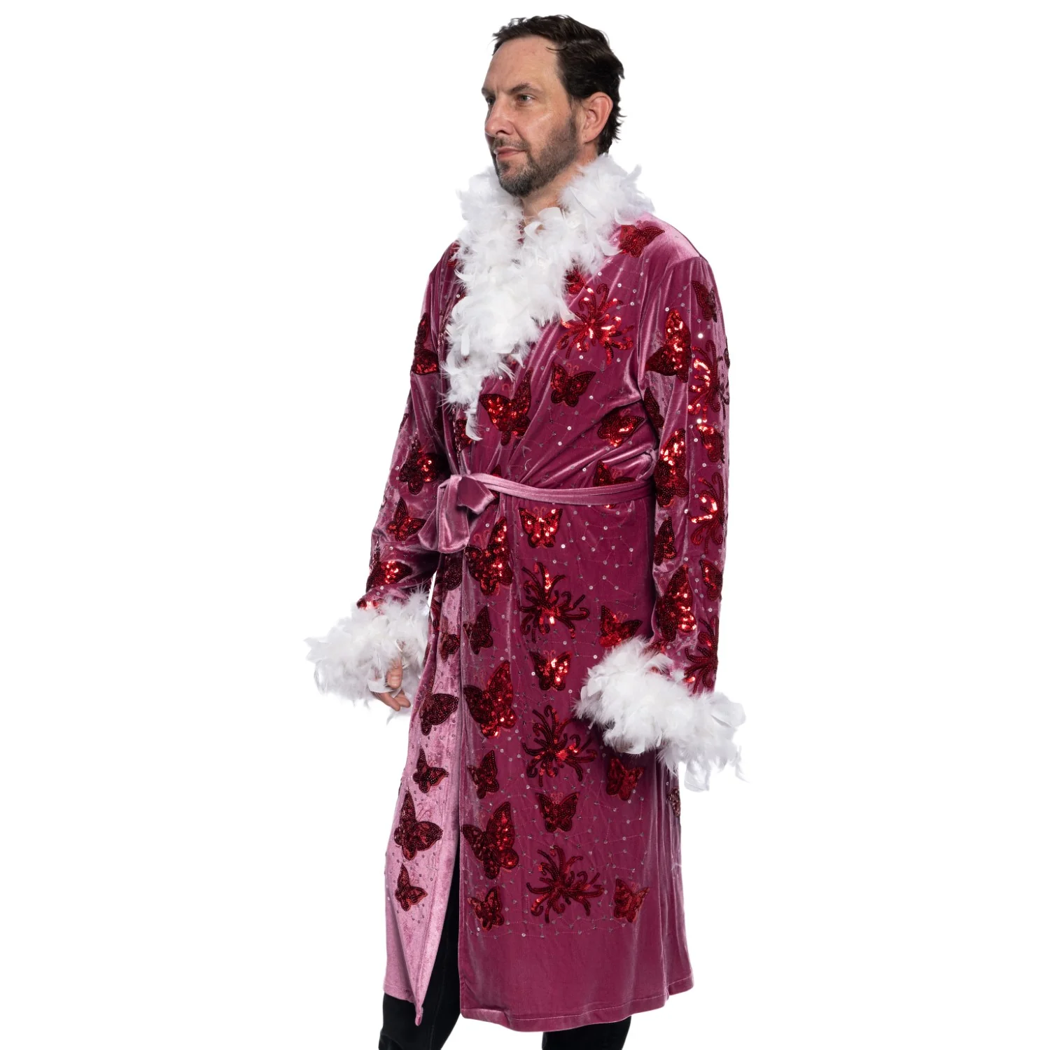 Deluxe Wrestling Nature Boy Halloween Cosplay Costume Robe - Image 3