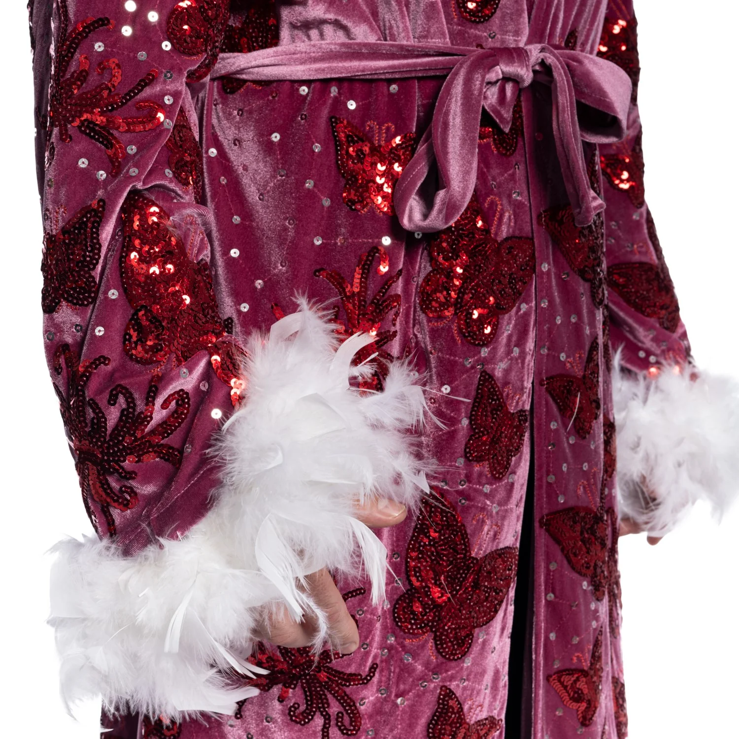 Deluxe Wrestling Nature Boy Halloween Cosplay Costume Robe - Image 8