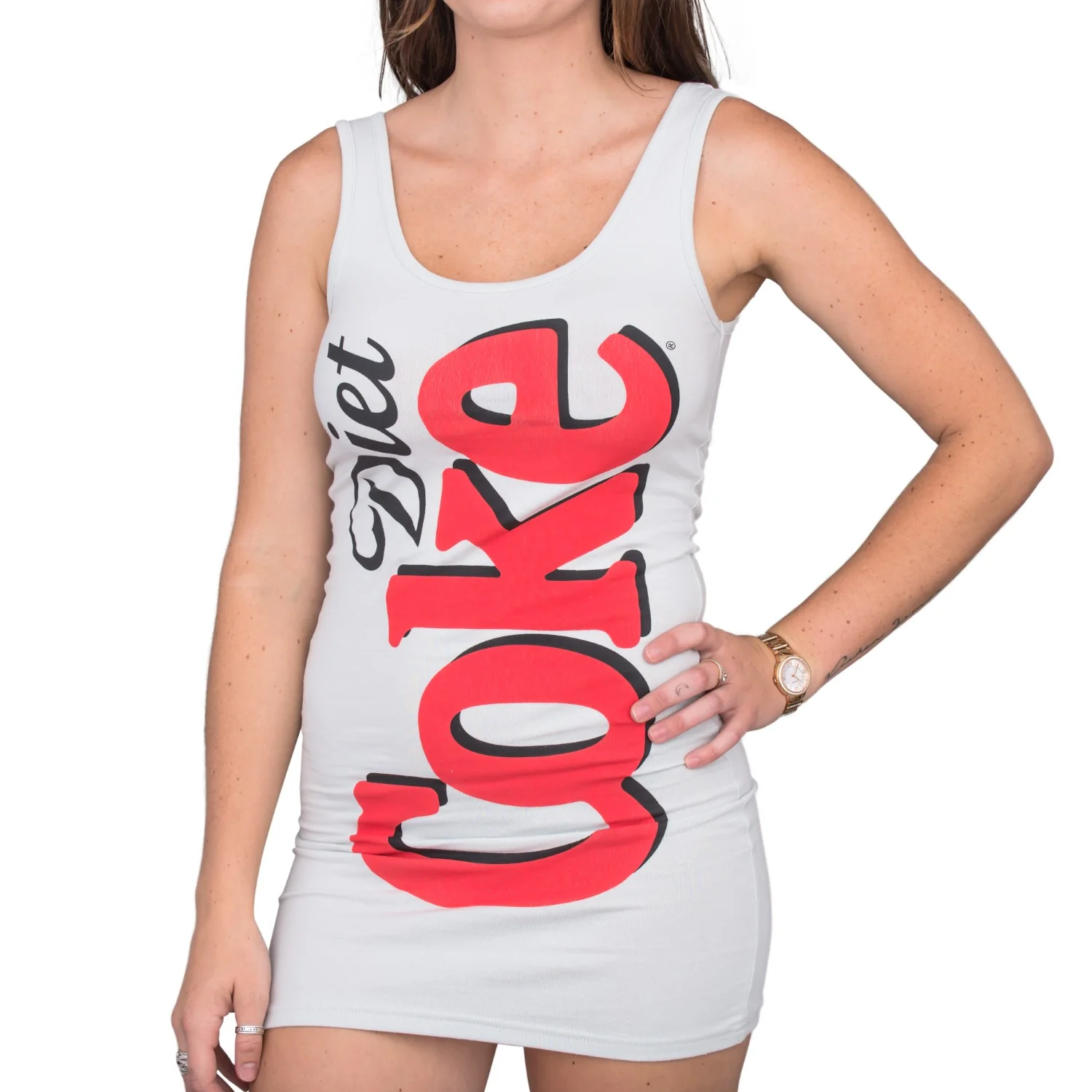 Diet Coke Juniors Women's Tank Dress - Image 7