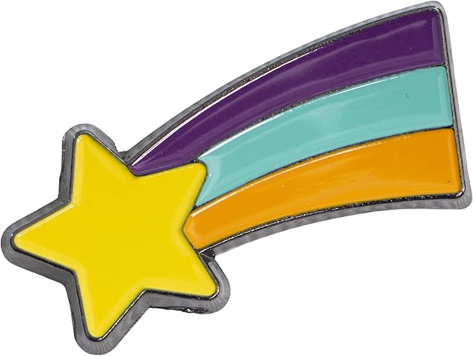 Dipper Blue and White Adult Adjustable Hat Cosplay with Rainbow and Christmas Tree Pins Halloween Costume Accessory Set - Image 3