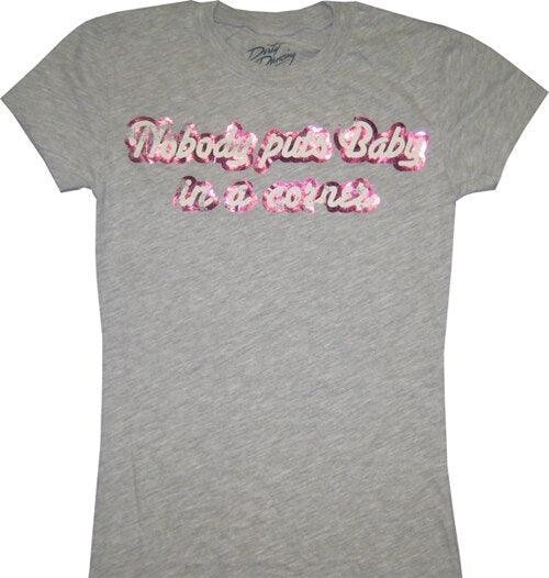 Dirty Dancing Nobody Puts Baby in a Corner Distressed T-shirt