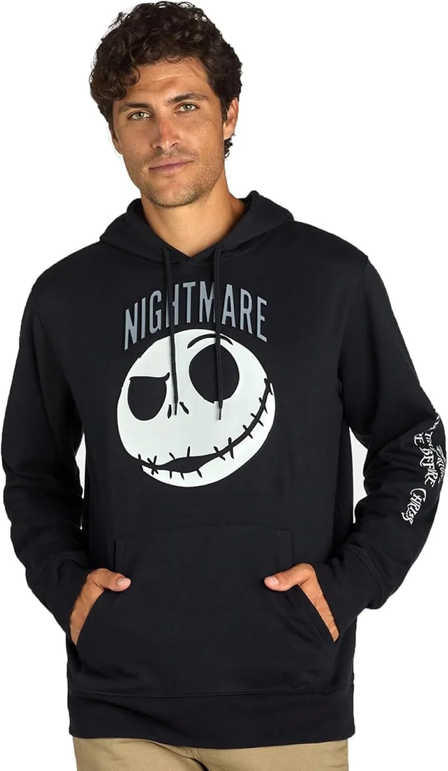 Disney The Nightmare Before Christmas NBC Hoodie Men's Jack Sweatshirt - Image 3