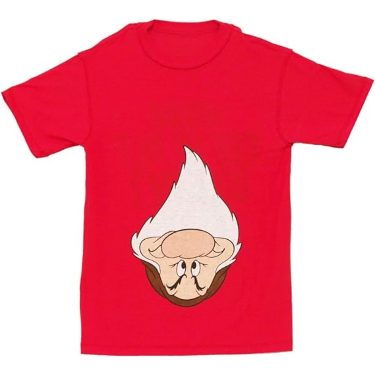 Disney Wanna See Me Act Grumpy Adult Flip Red T-Shirt - Image 3