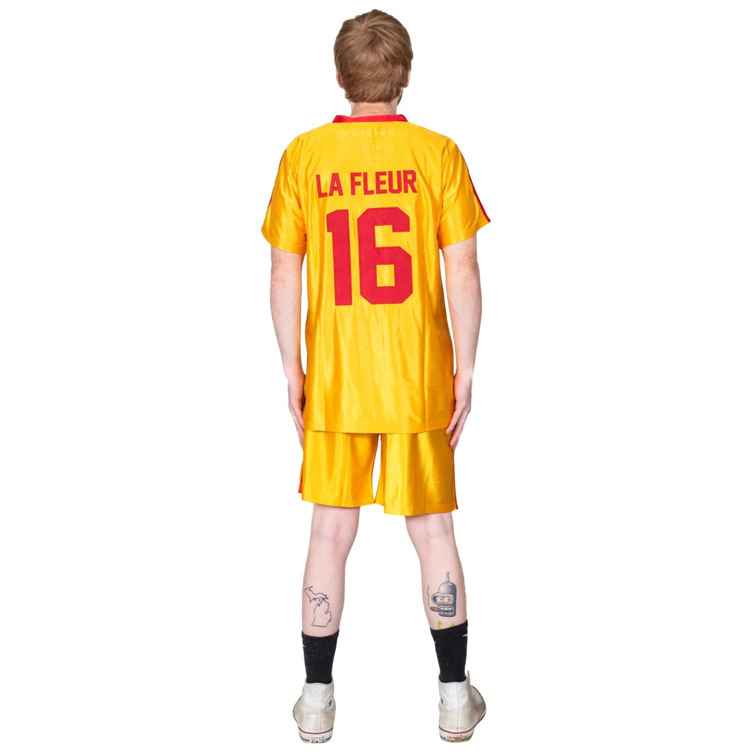 Dodgeball Joe's Team Captain La Fleur Top and Shorts Set Halloween Costume Cosplay - Image 2