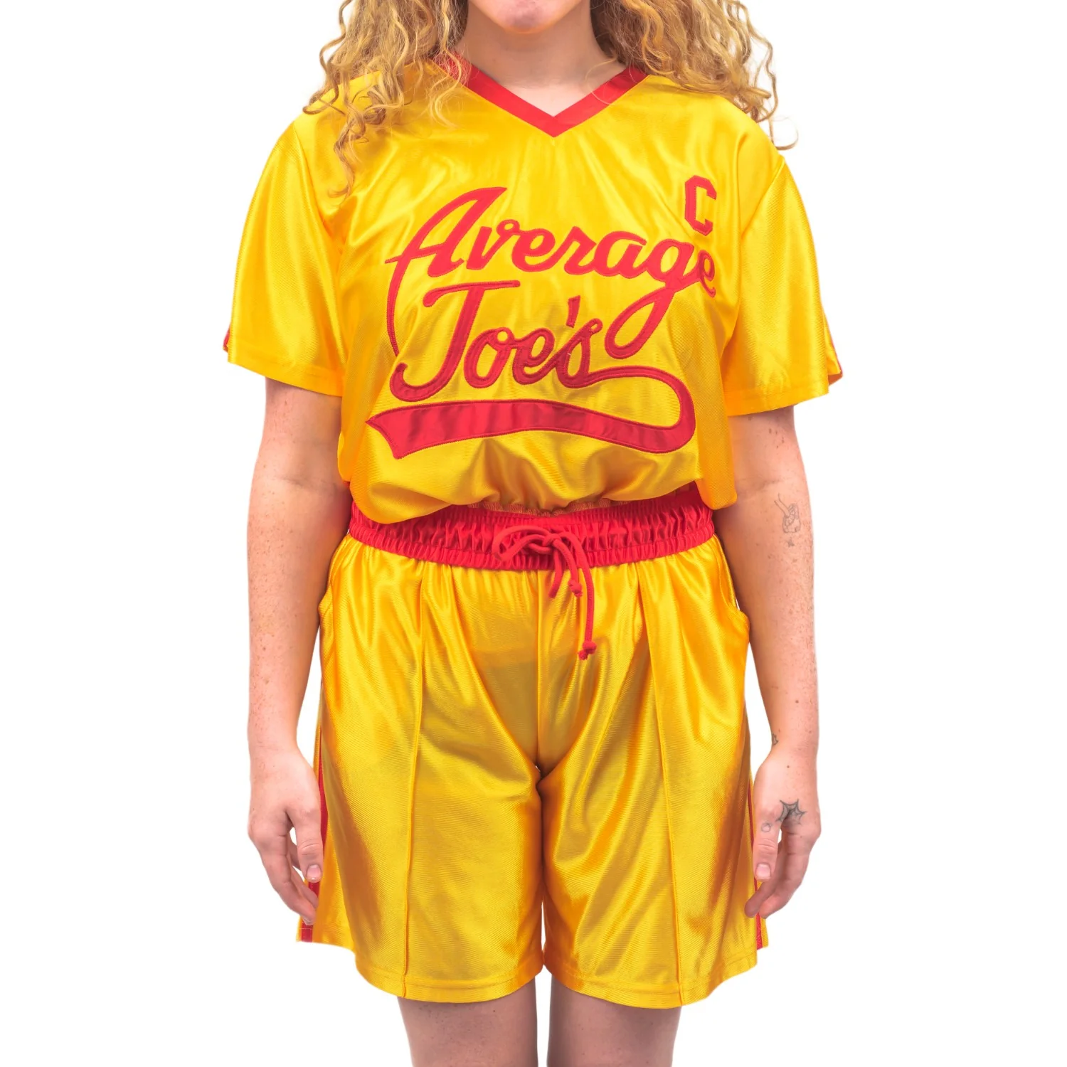 Dodgeball Joe's Team Captain La Fleur Top and Shorts Set Halloween Costume Cosplay - Image 4