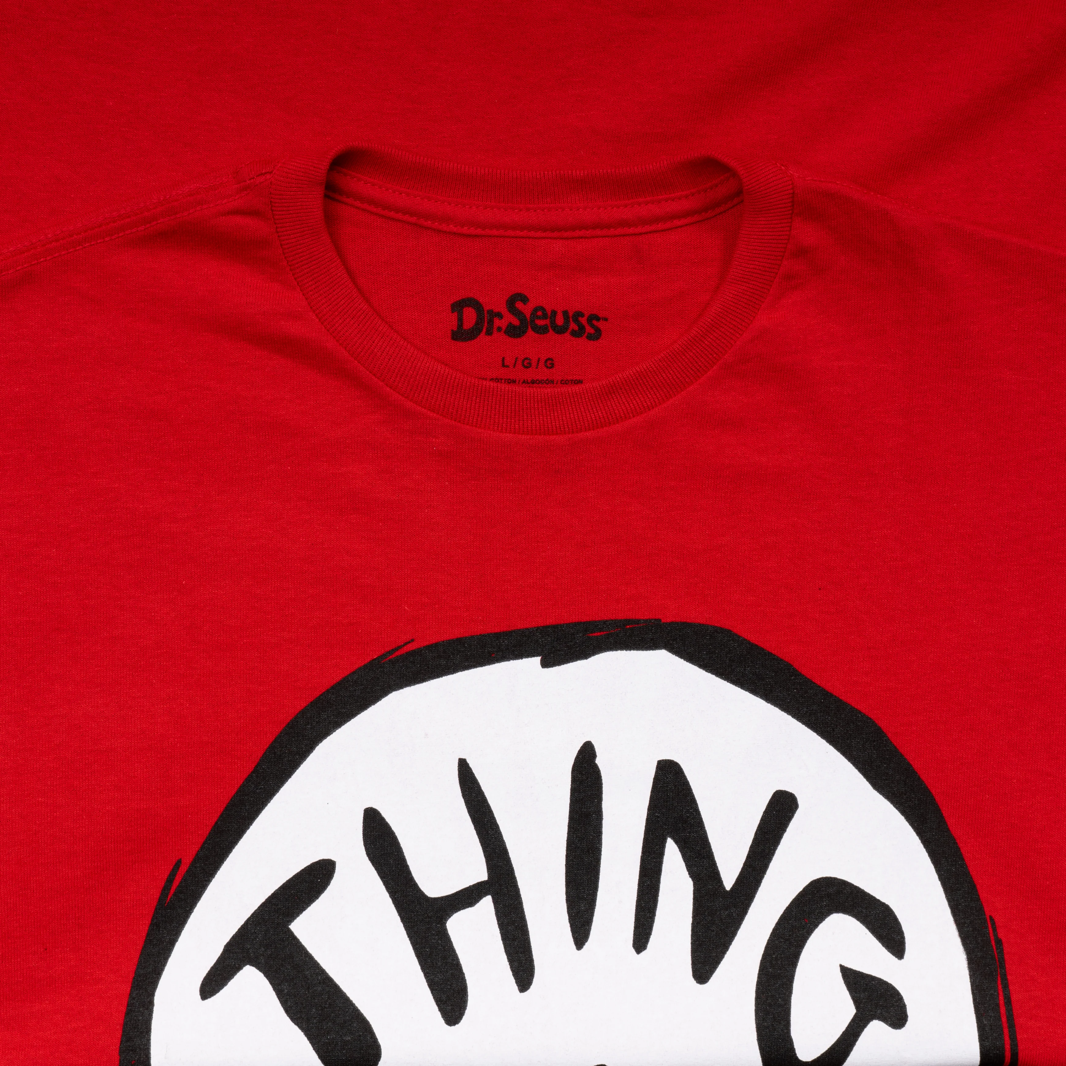 Dr Seuss Thing 1 Adult Short Sleeves Red T-Shirt - Image 6
