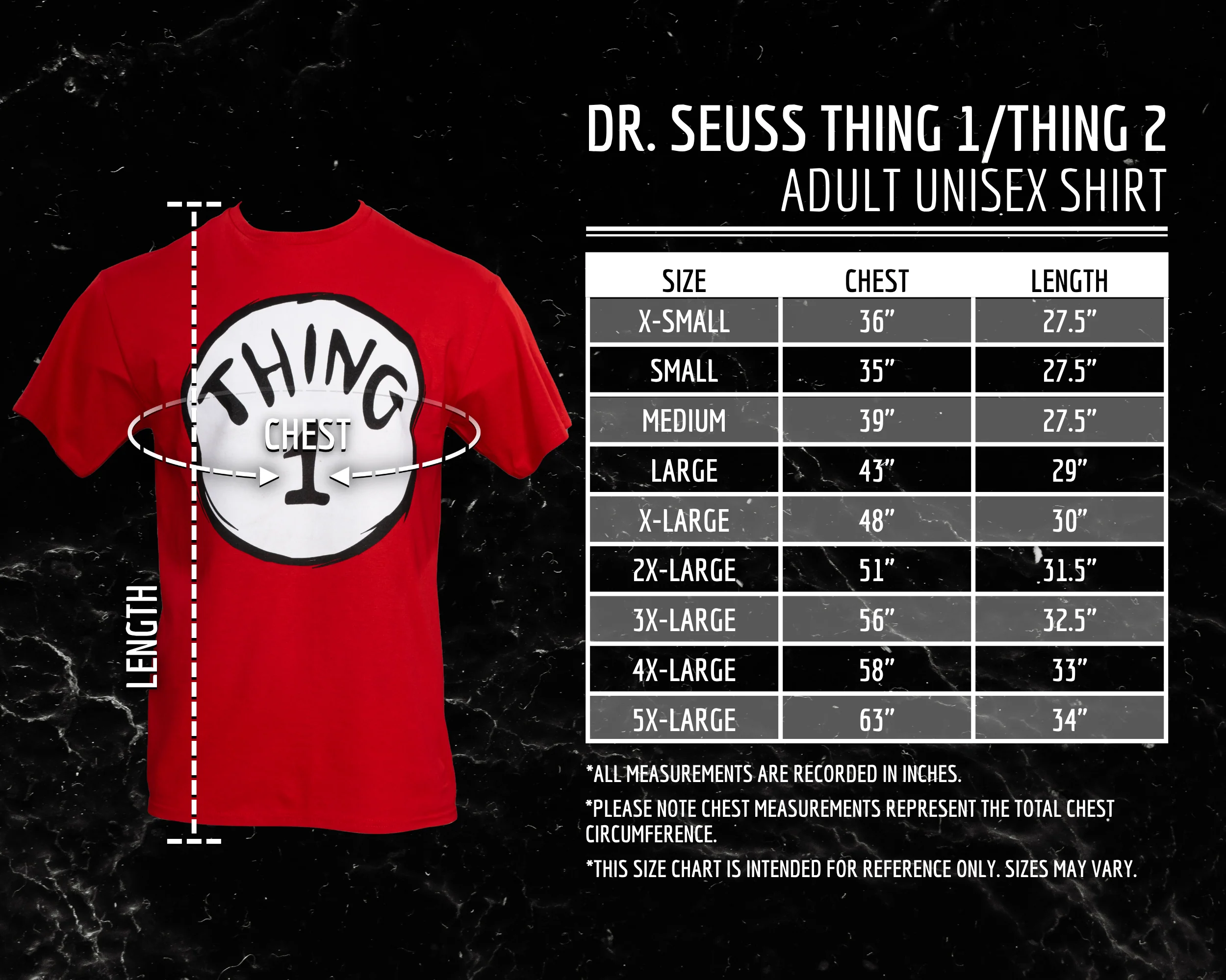 Dr Seuss Thing 2 Adult Short Sleeves Red T-Shirt - Image 7
