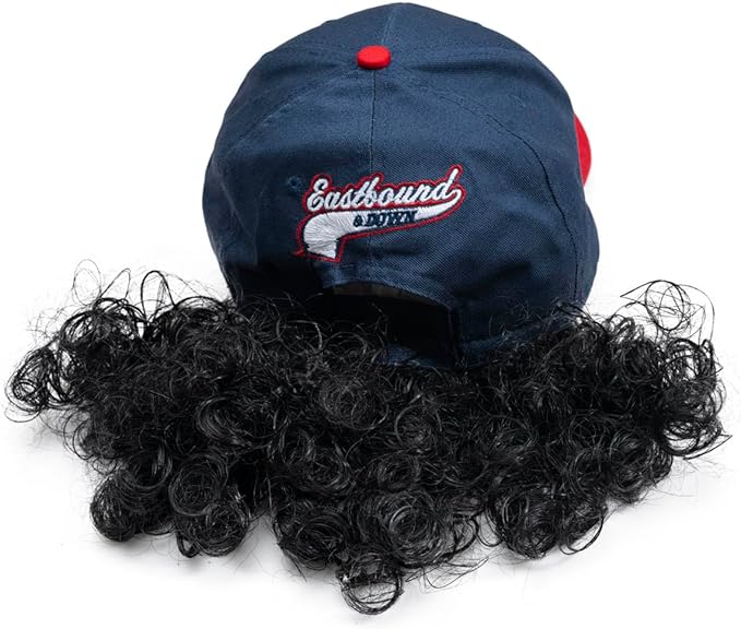 Eastbound Baseball Player 55 Powers Hat and Wig Set - Image 5