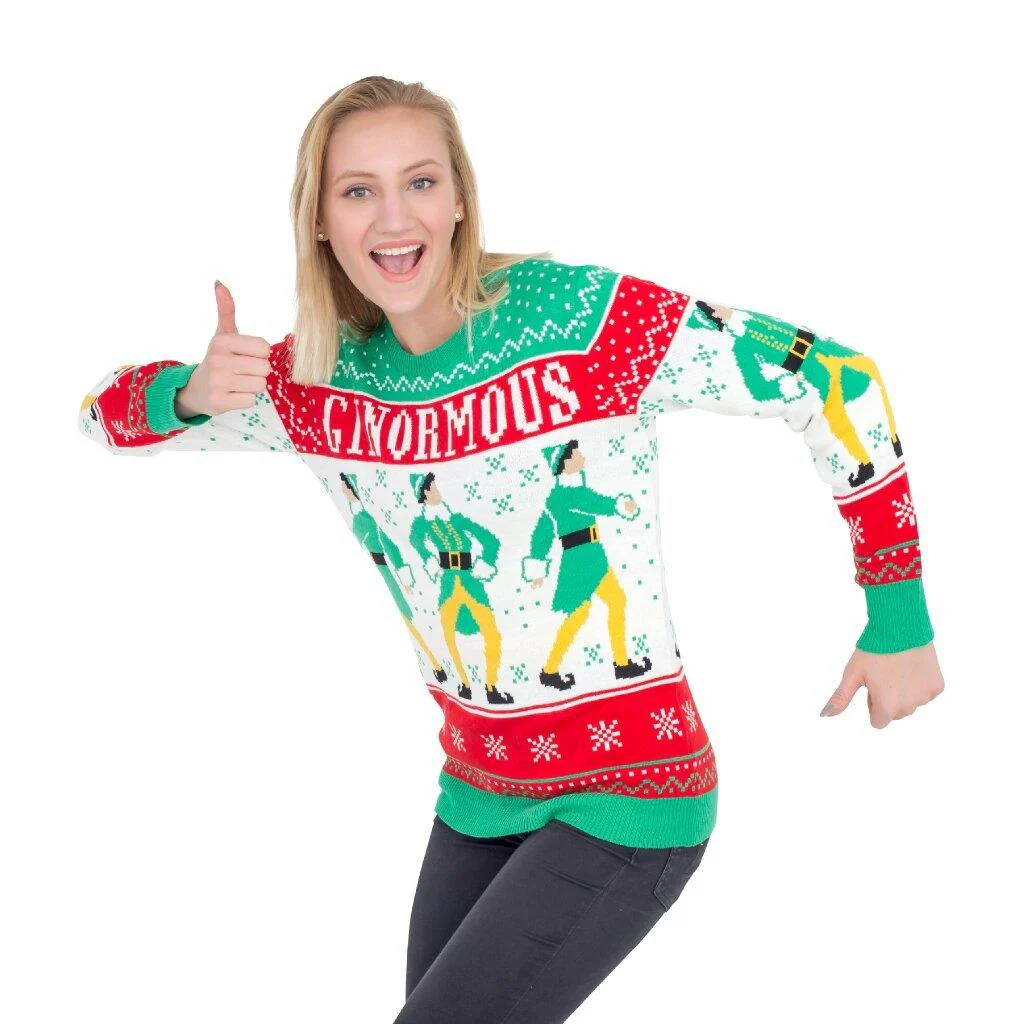 Elf Ginormous Ugly Christmas Sweater - Image 2