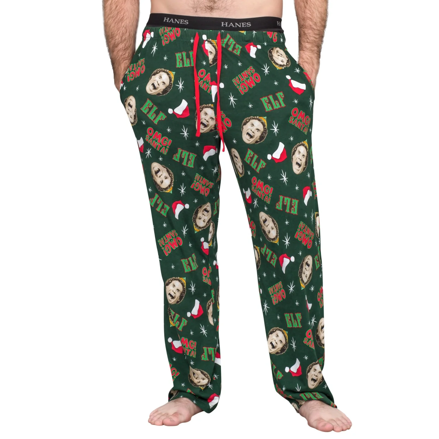 Elf OMG! Santa! Adult Pajamas Lounge Pants - Image 2