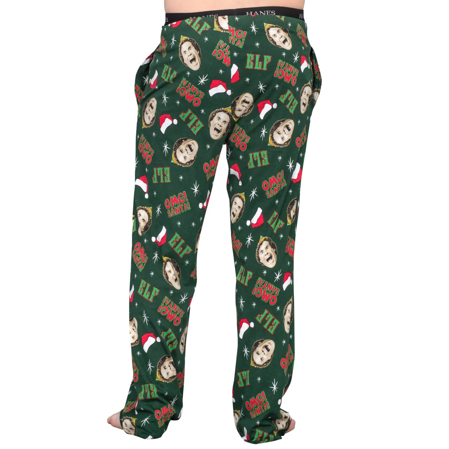 Elf OMG! Santa! Adult Pajamas Lounge Pants - Image 4