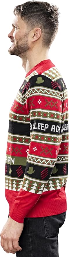 Elm Street Freddy Krueger Never Sleep Knitted Ugly Christmas Sweater - Image 3