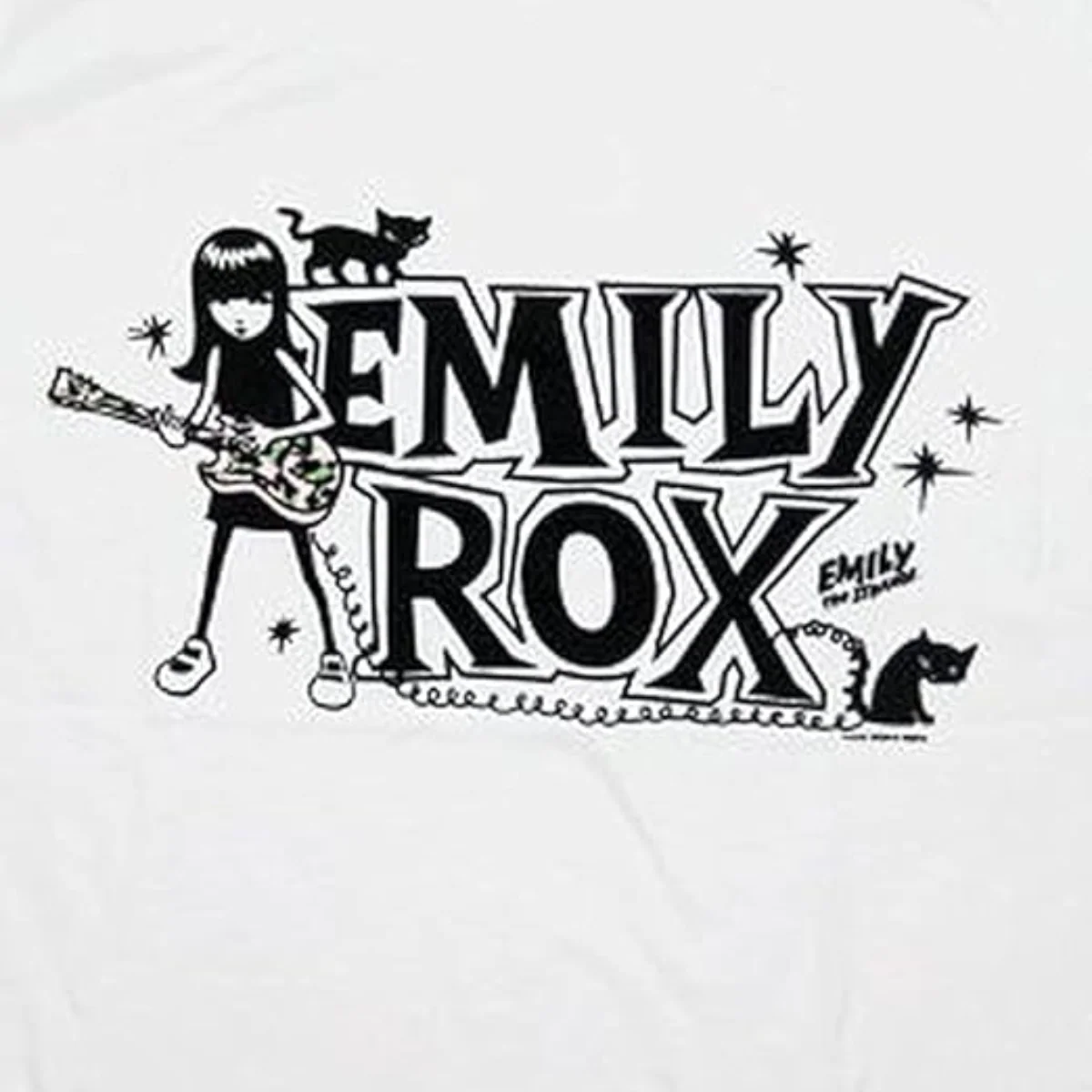 Emily ROX White Juniors T-Shirt - Image 2