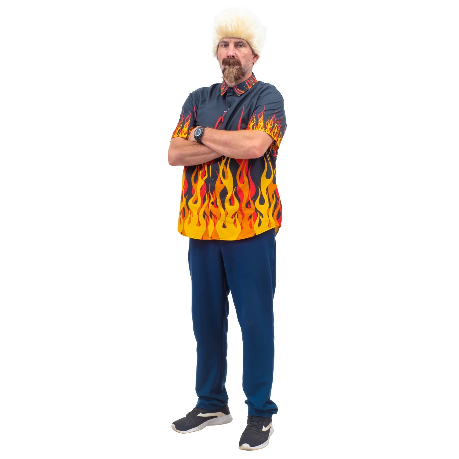 Famous TV Chef Personality "Guy" Food TV Show Deluxe Halloween Cosplay Costume Set - Image 8