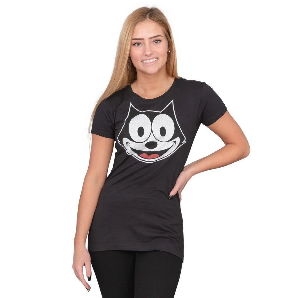 Felix the Cat Face Outline T-shirt - Image 3