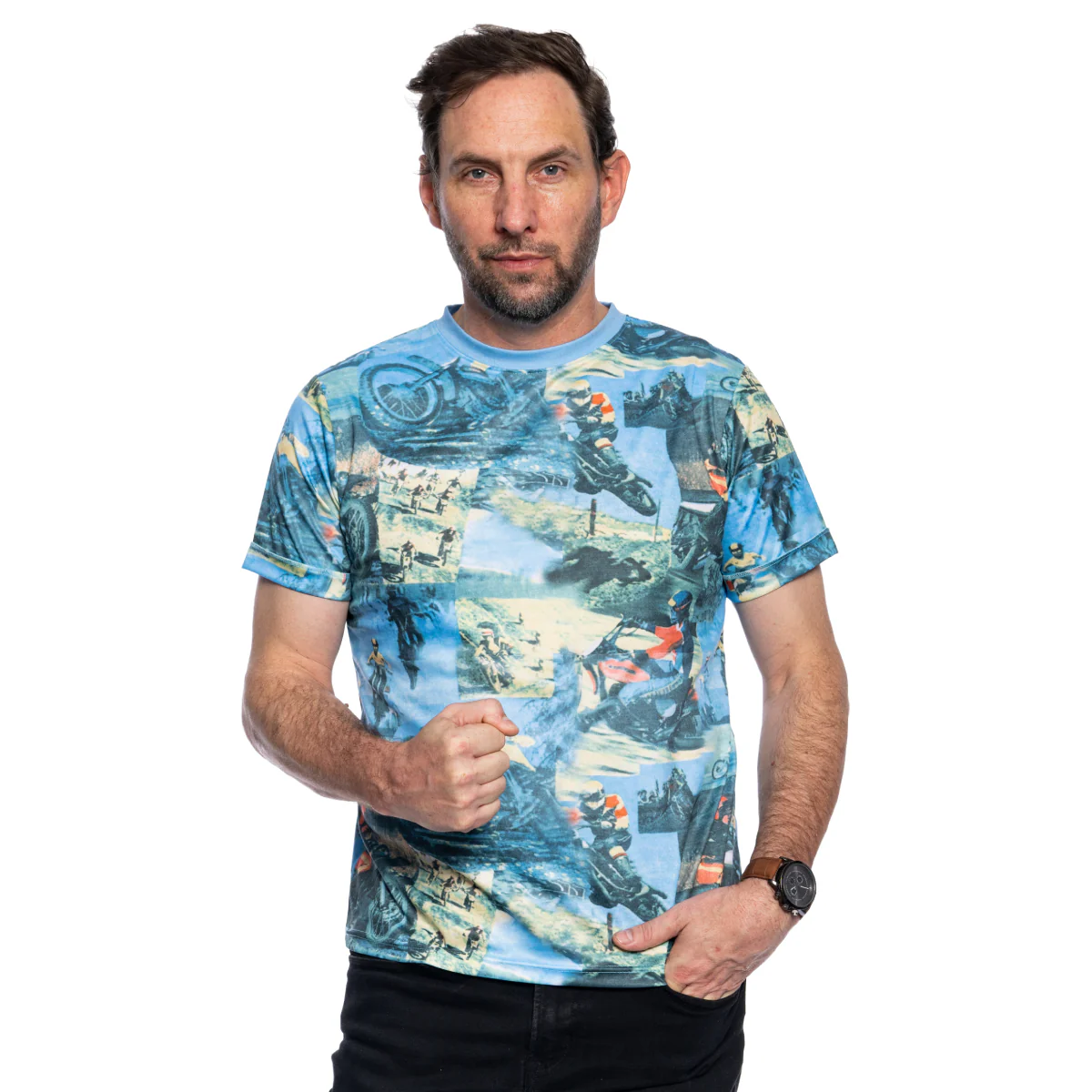 Fight Soap Tyler Blue Short Sleeve T-Shirt - Image 2