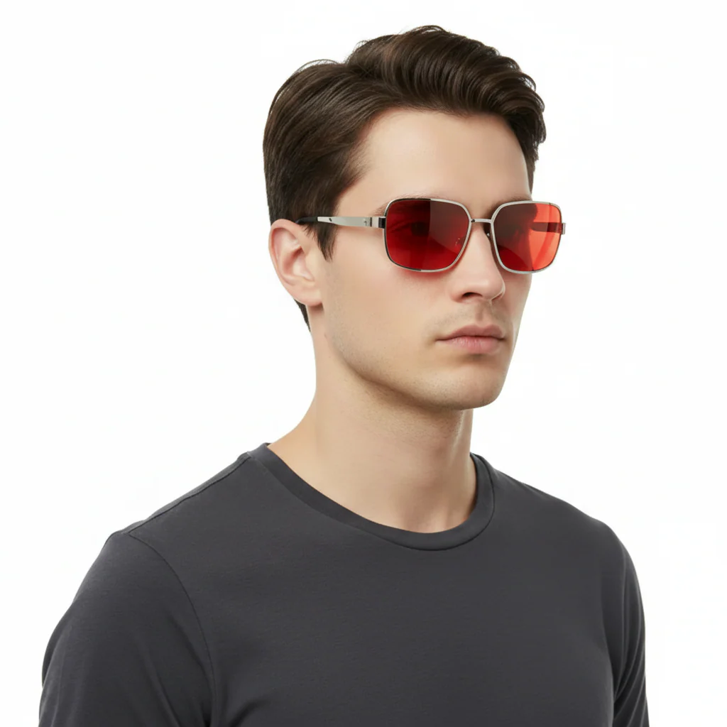 Fight Club Salesman Red Sunglasses - Image 5