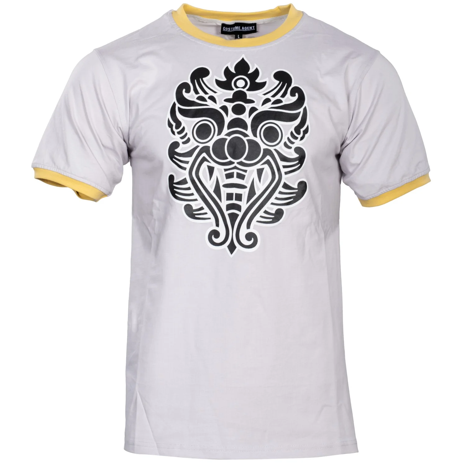Fight Soap Salesman Tyler Durden Yellow Ring Damask Pattern Halloween Costume Adult T-Shirt Tee - Image 2