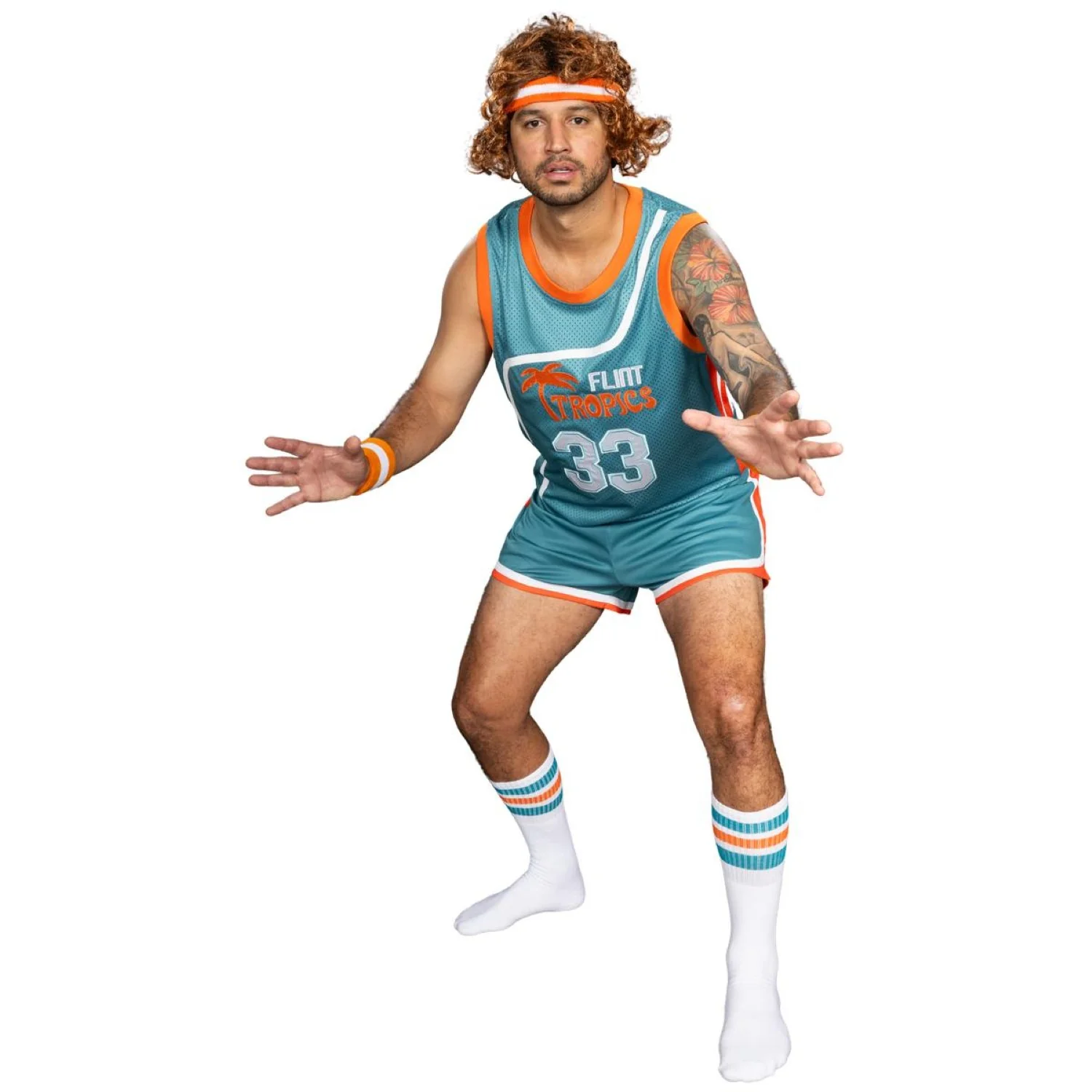 Flint Tropics Basketball Replica Green Jersey - Image 9