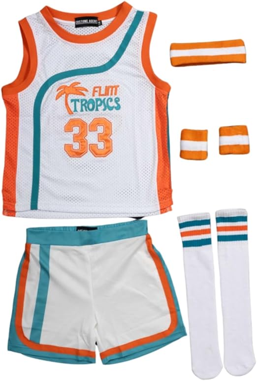 Flint Tropics Kids Basketball Halloween Cosplay Complete Set - Image 3