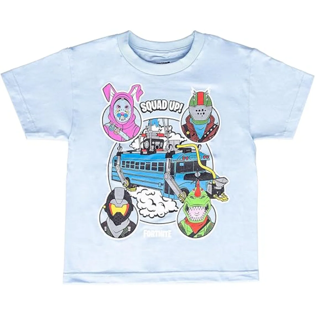 Fortnite Bus Crew Light Blue Youth T-shirt - Image 5