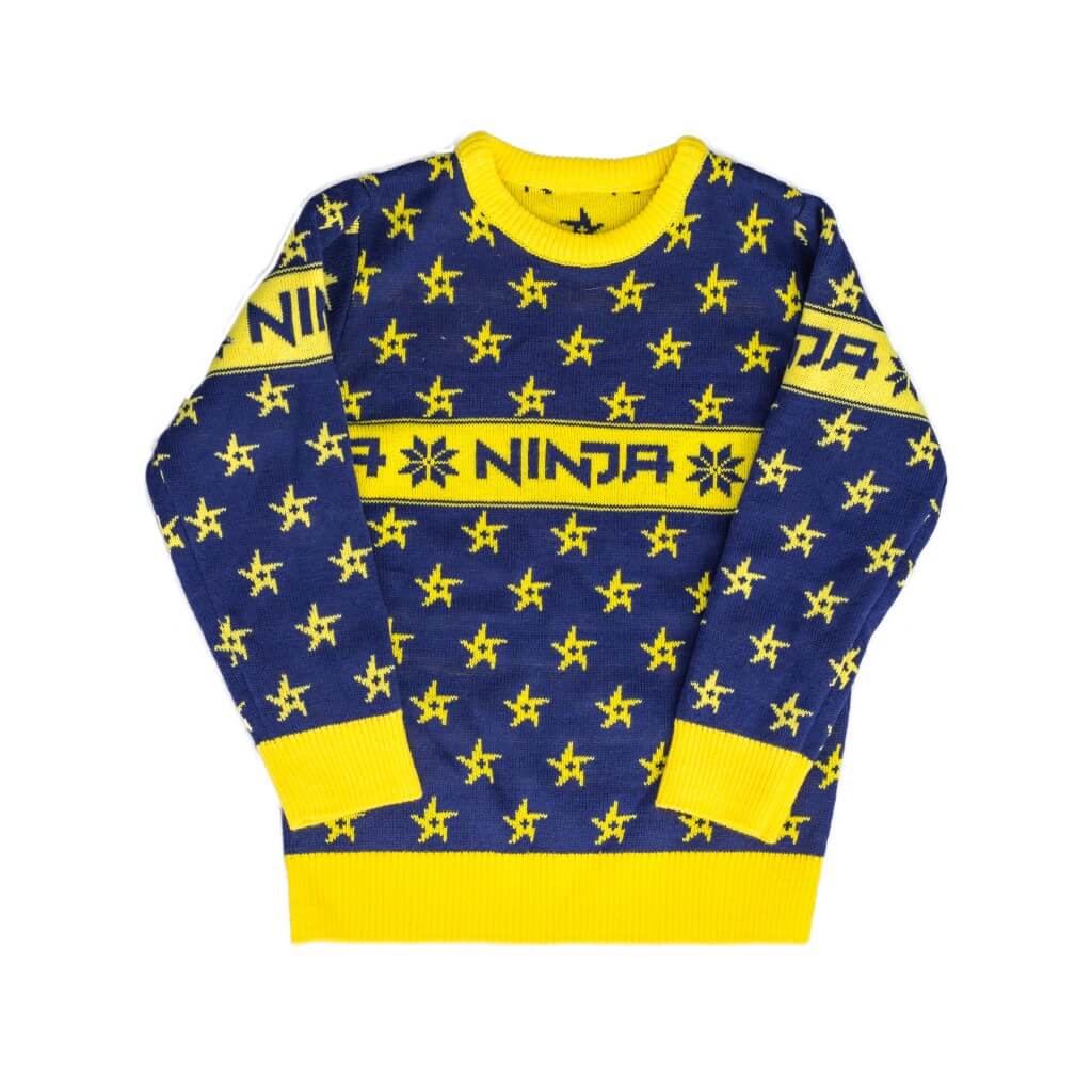 Fortnite Ninja Ugly Christmas Sweater with Shuriken