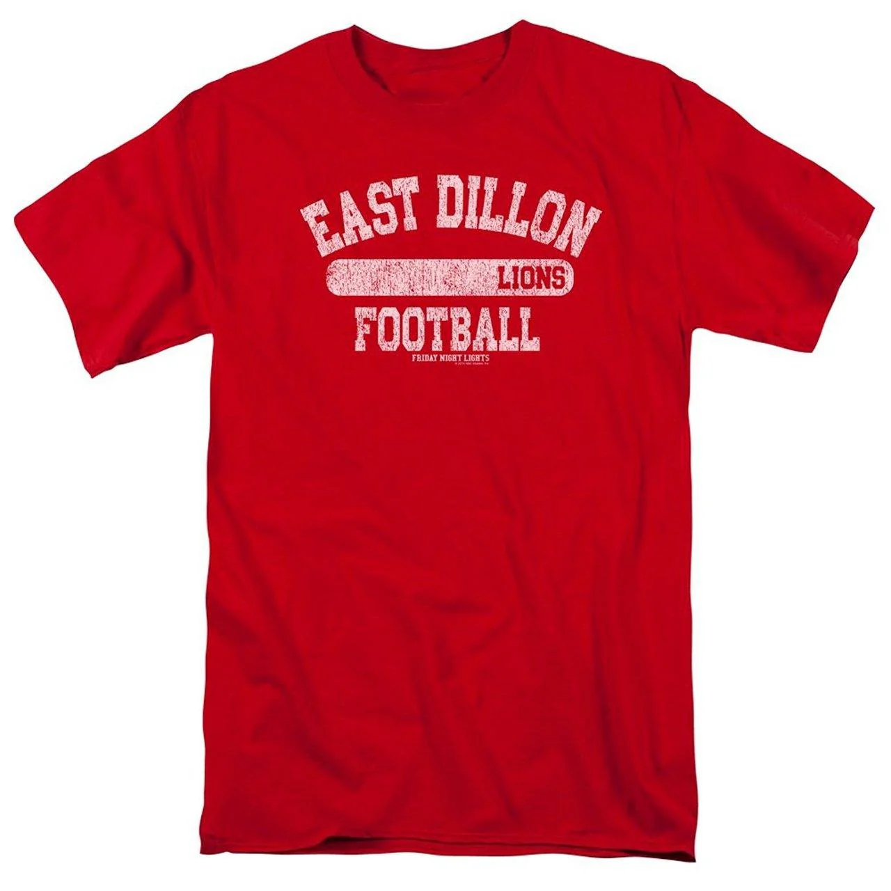 Friday Night Lights Dillion Lions Football Red T-shirt