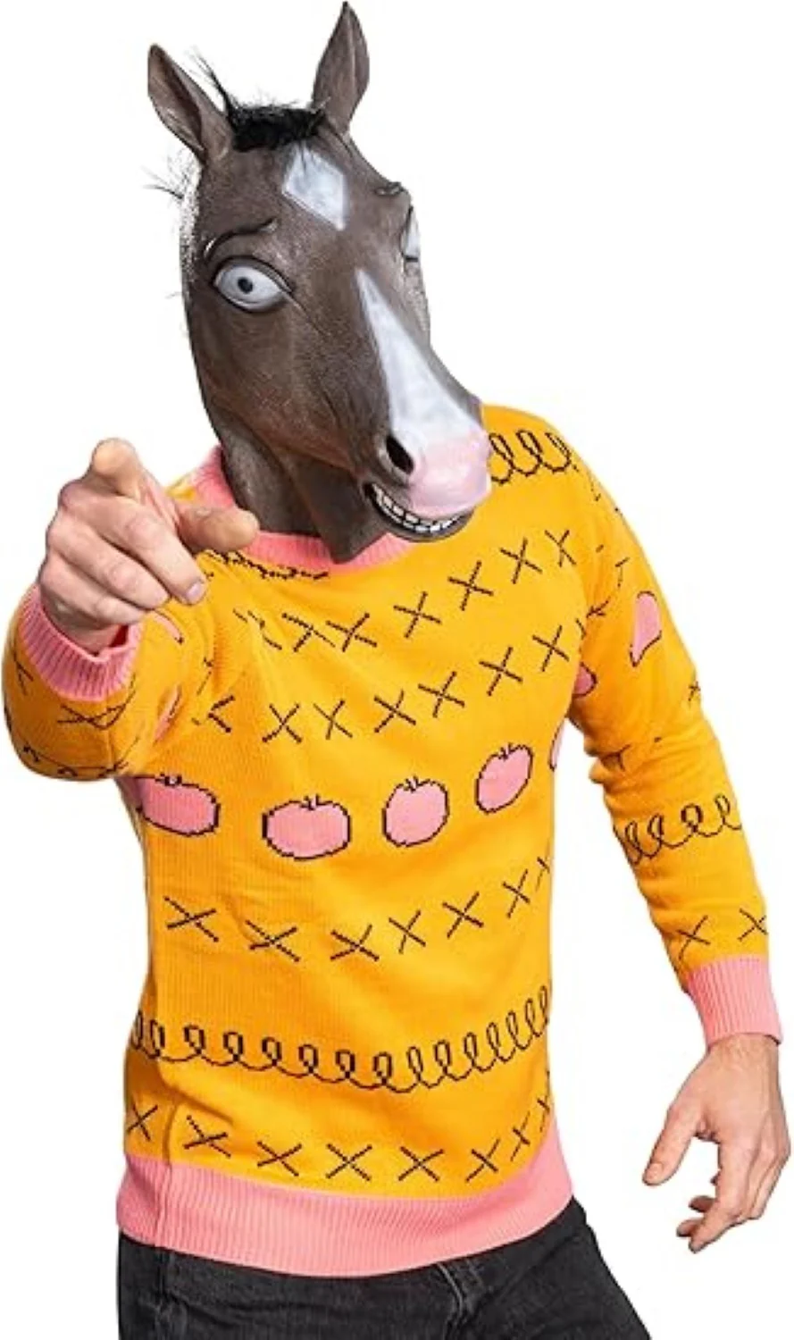 Funny Cartoon TV Series Jack Horse Guy Halloween Costume Cosplay Mask - Image 3