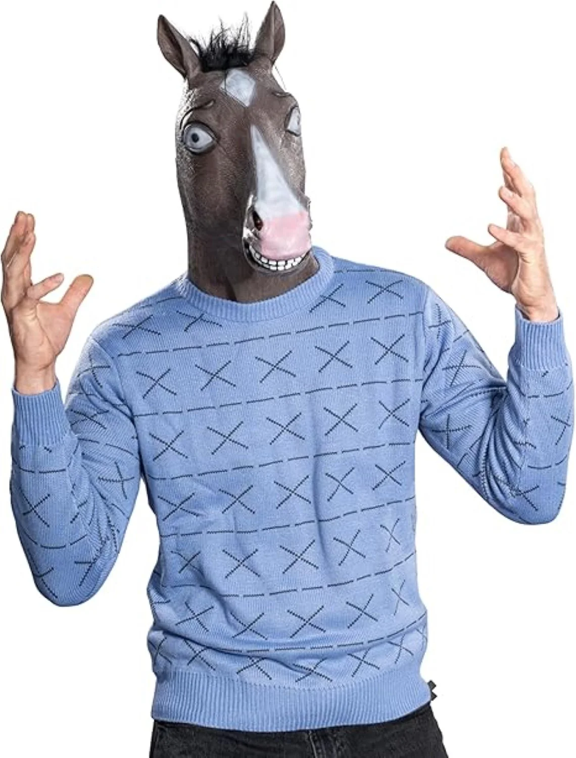 Funny Cartoon TV Series Jack Horse Guy Halloween Costume Cosplay Mask - Image 5