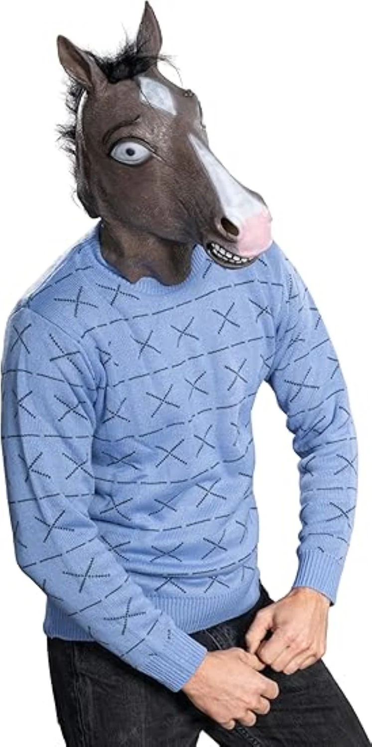 Funny Cartoon TV Series Jack Horse Guy Halloween Costume Cosplay Mask - Image 7