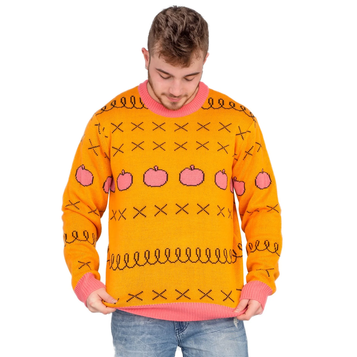 Funny Horse Man Ugly Christmas Sweater for Men Iconic TV Show Christmas Sweater - Image 5