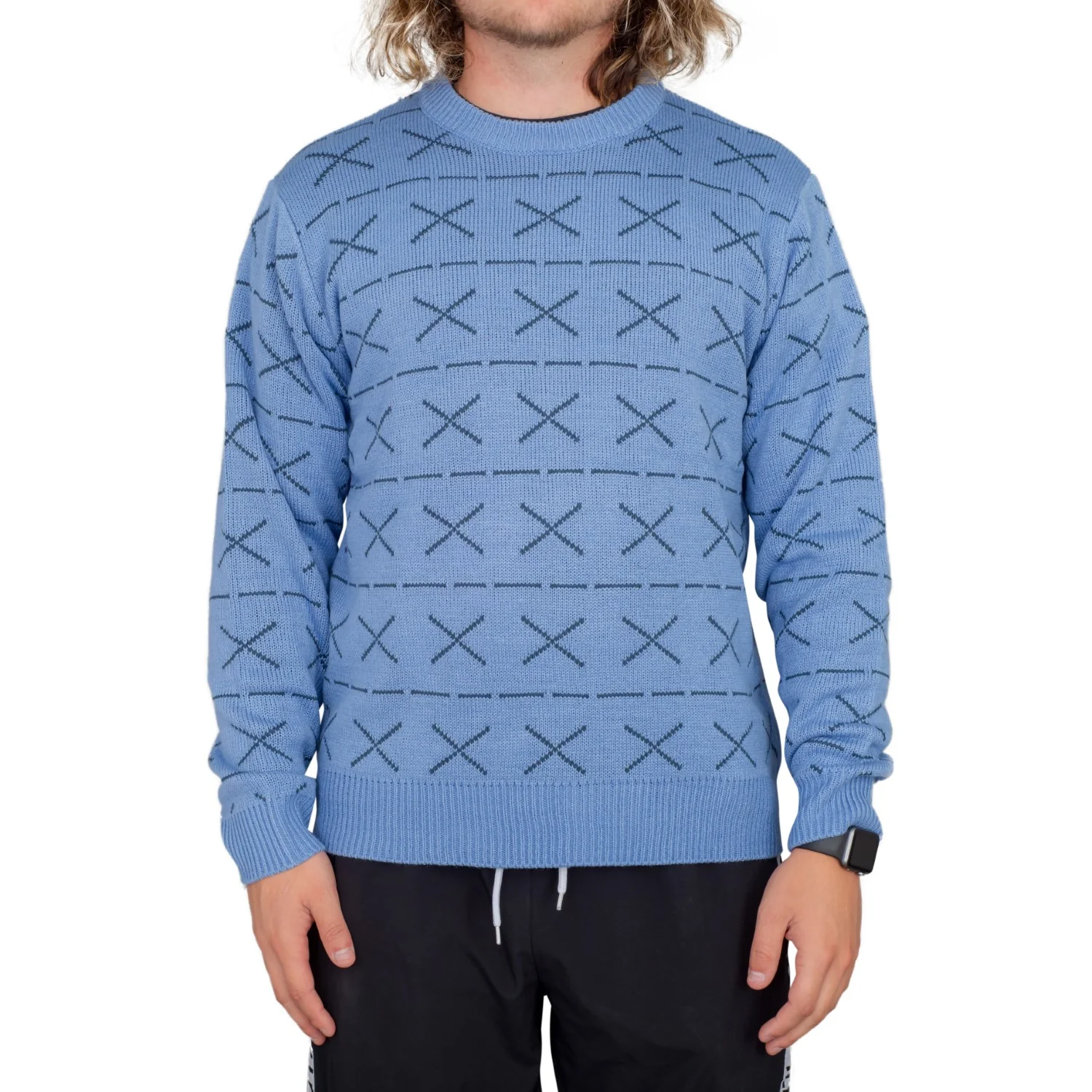 Funny Horse Man TV Show Unisex Ugly Christmas Sweater - Image 3