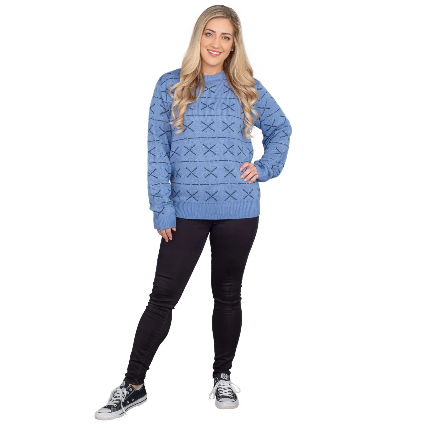 Funny Horse Man TV Show Unisex Ugly Christmas Sweater - Image 4