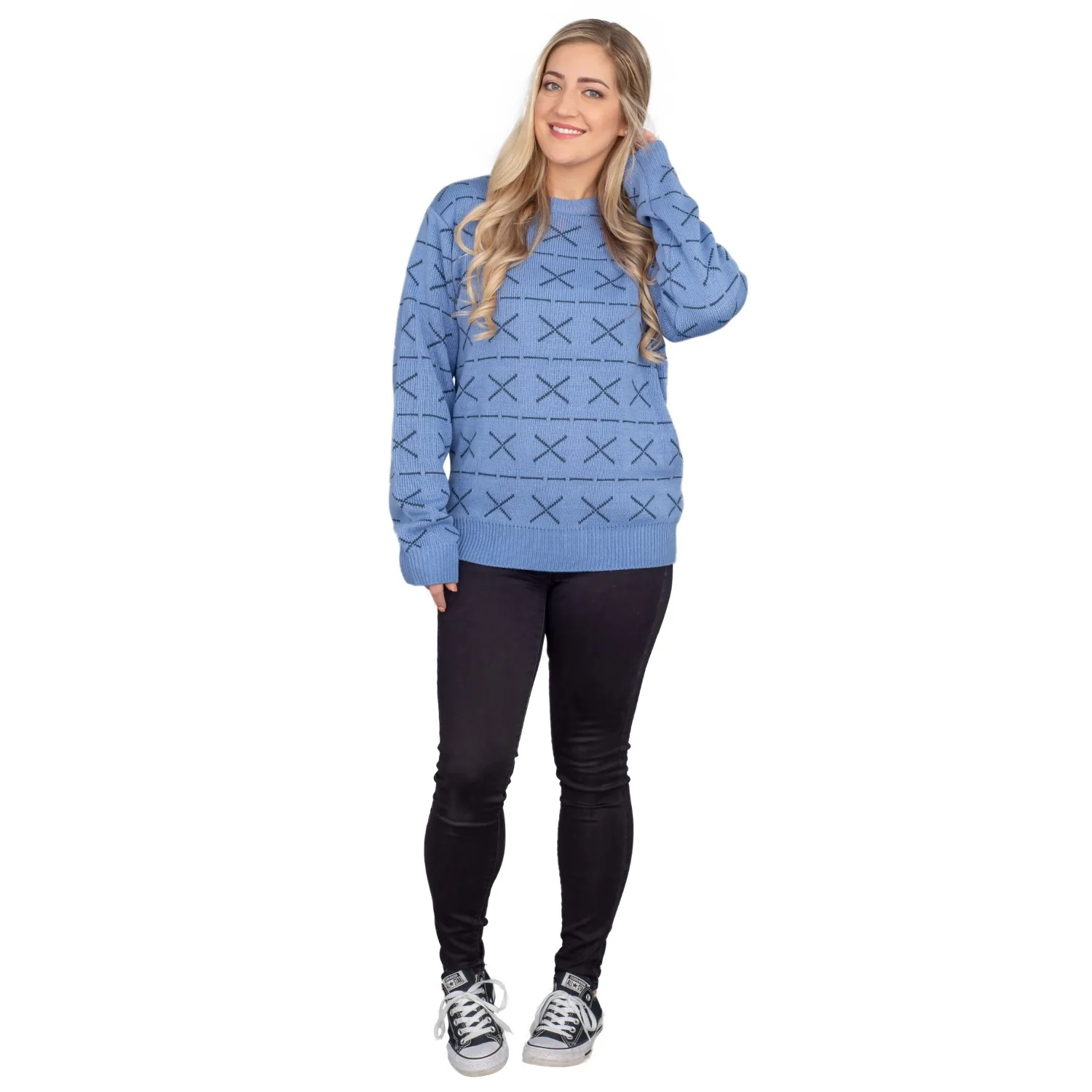 Funny Horse Man TV Show Unisex Ugly Christmas Sweater - Image 9