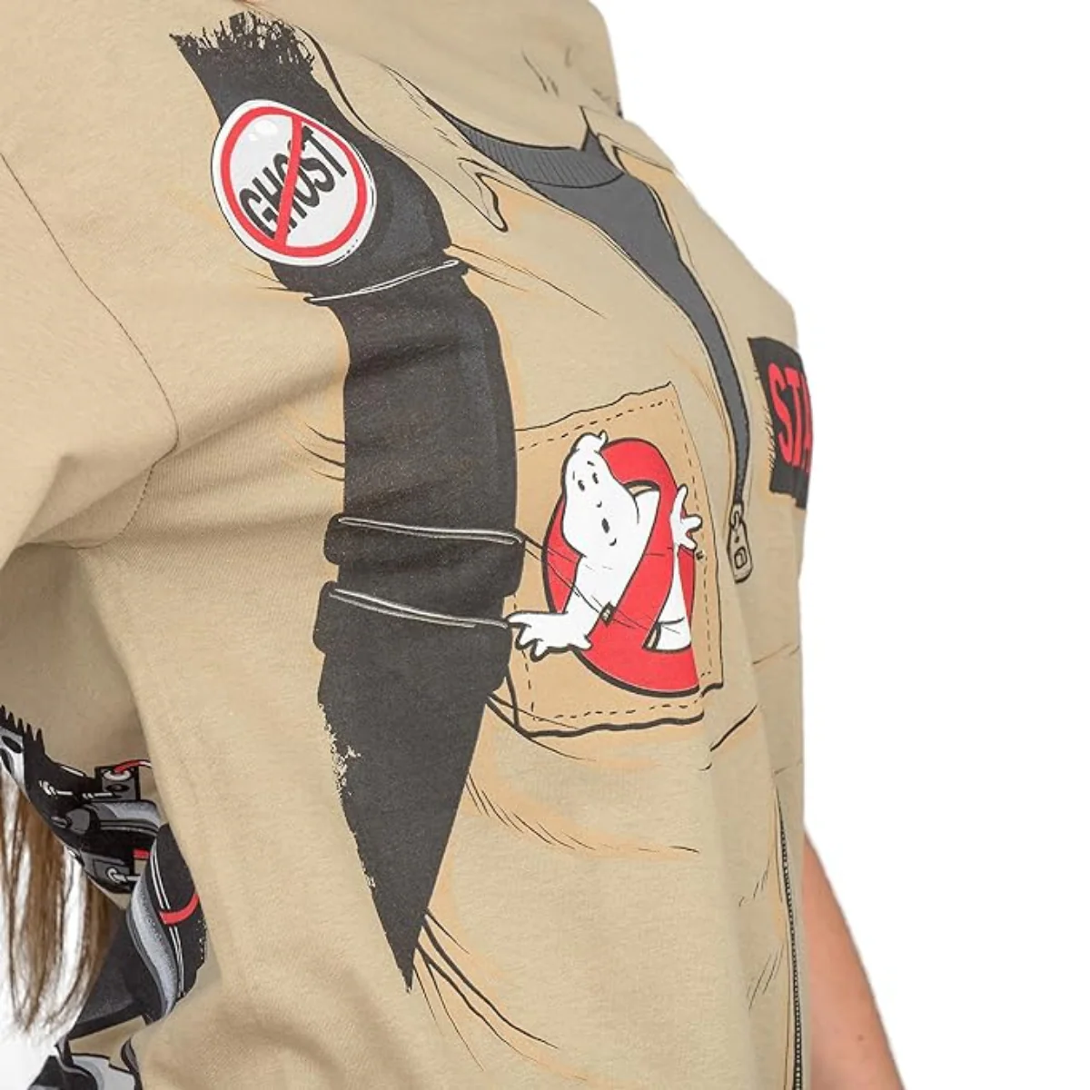 Ghostbuster Short Sleeve Costume T-Shirt with Back Print - Image 5