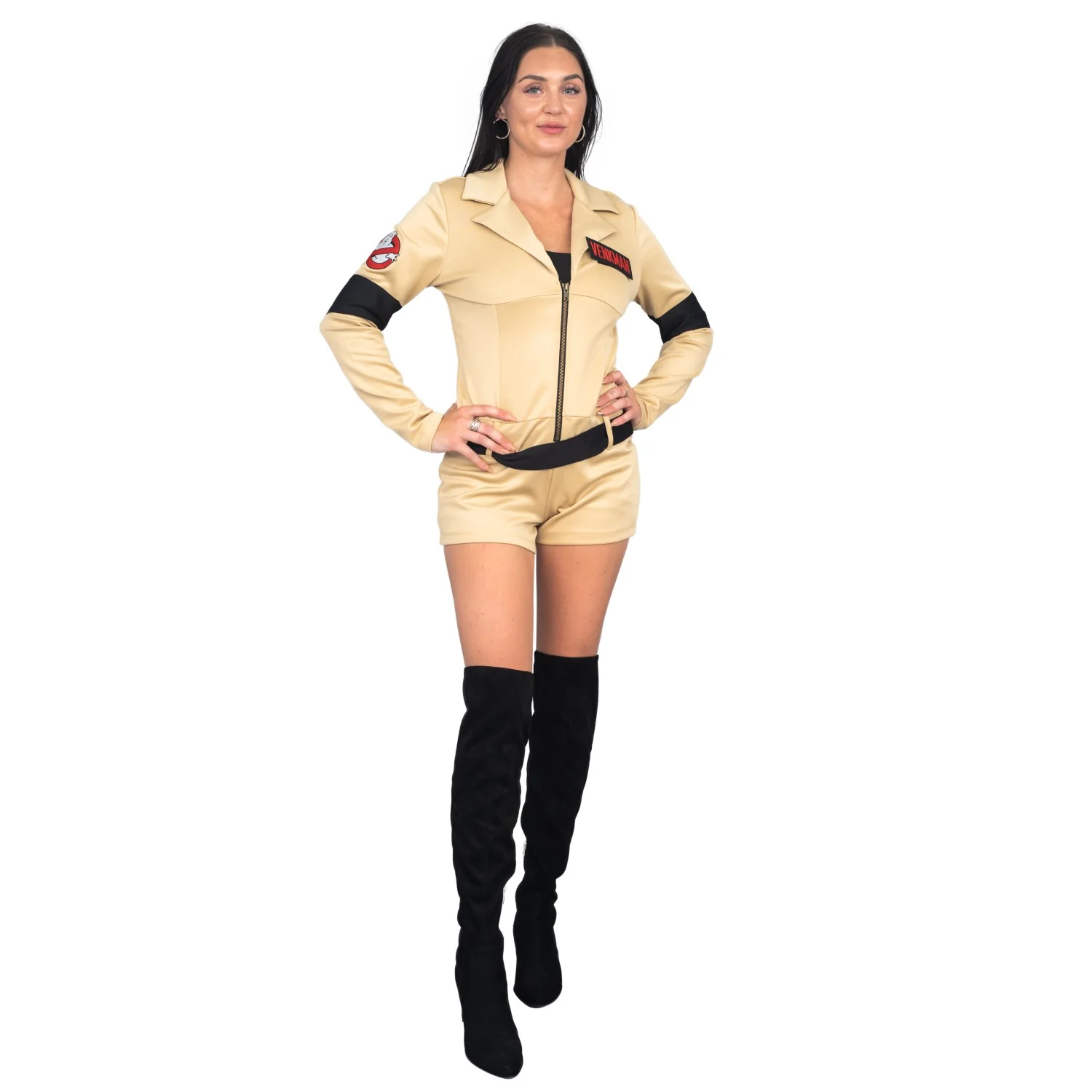 Ghostbusters Womens Costume with 4 Interchangeable Name Patches - Image 6