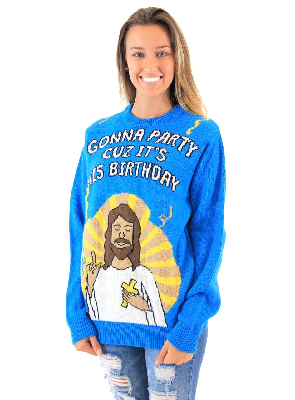 Gonna Party Cuz It's His Birthday Ugly Sweater - Image 2