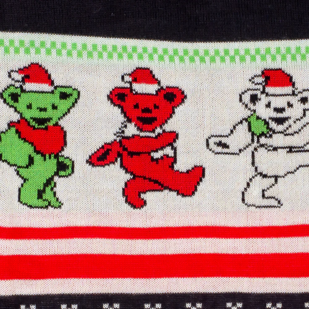 Grateful Dead Dancing Bears Adult Unisex Ugly Christmas Sweater - Image 5