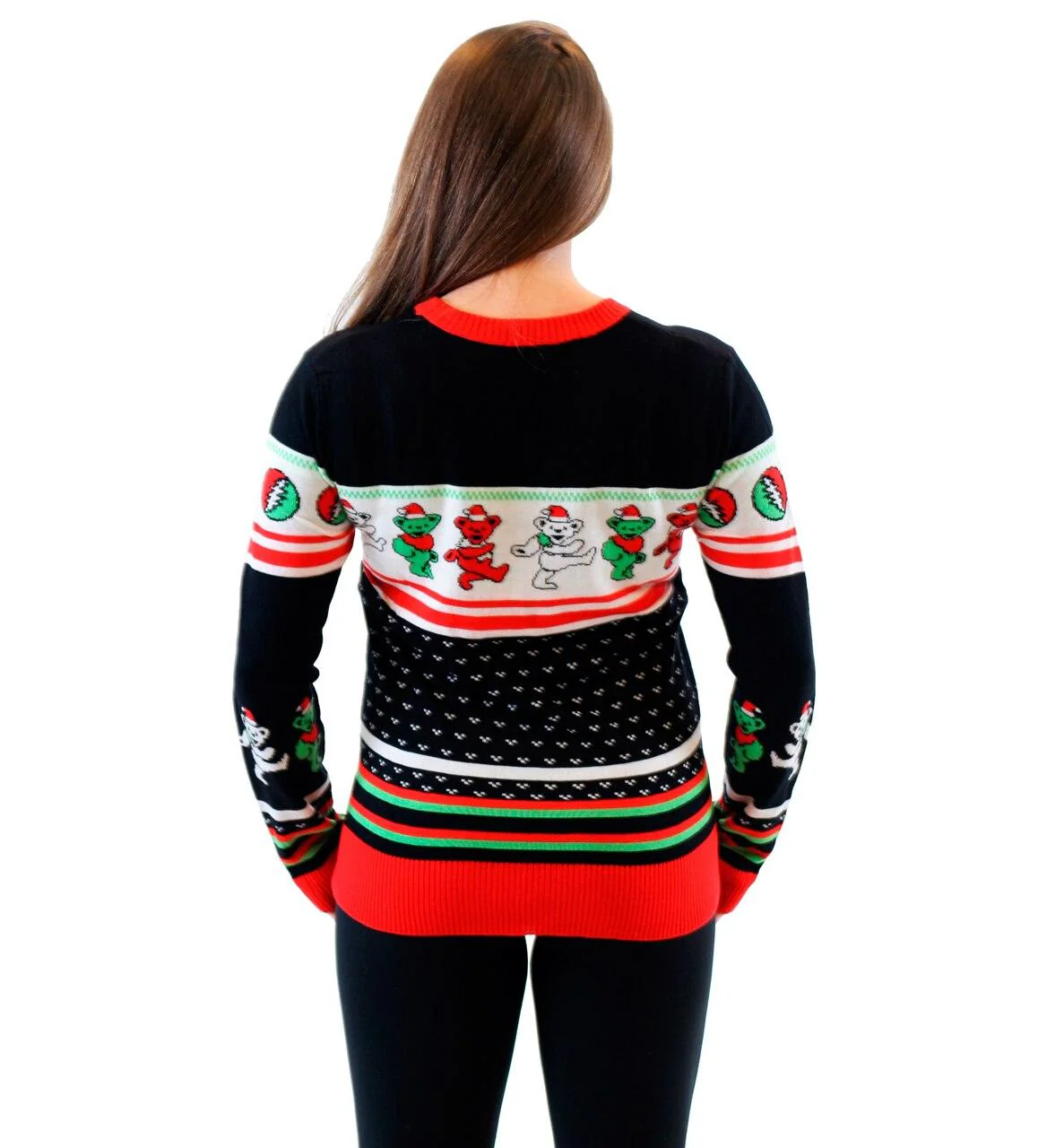 Grateful Dead Dancing Bears Ugly Christmas Sweater - Image 4