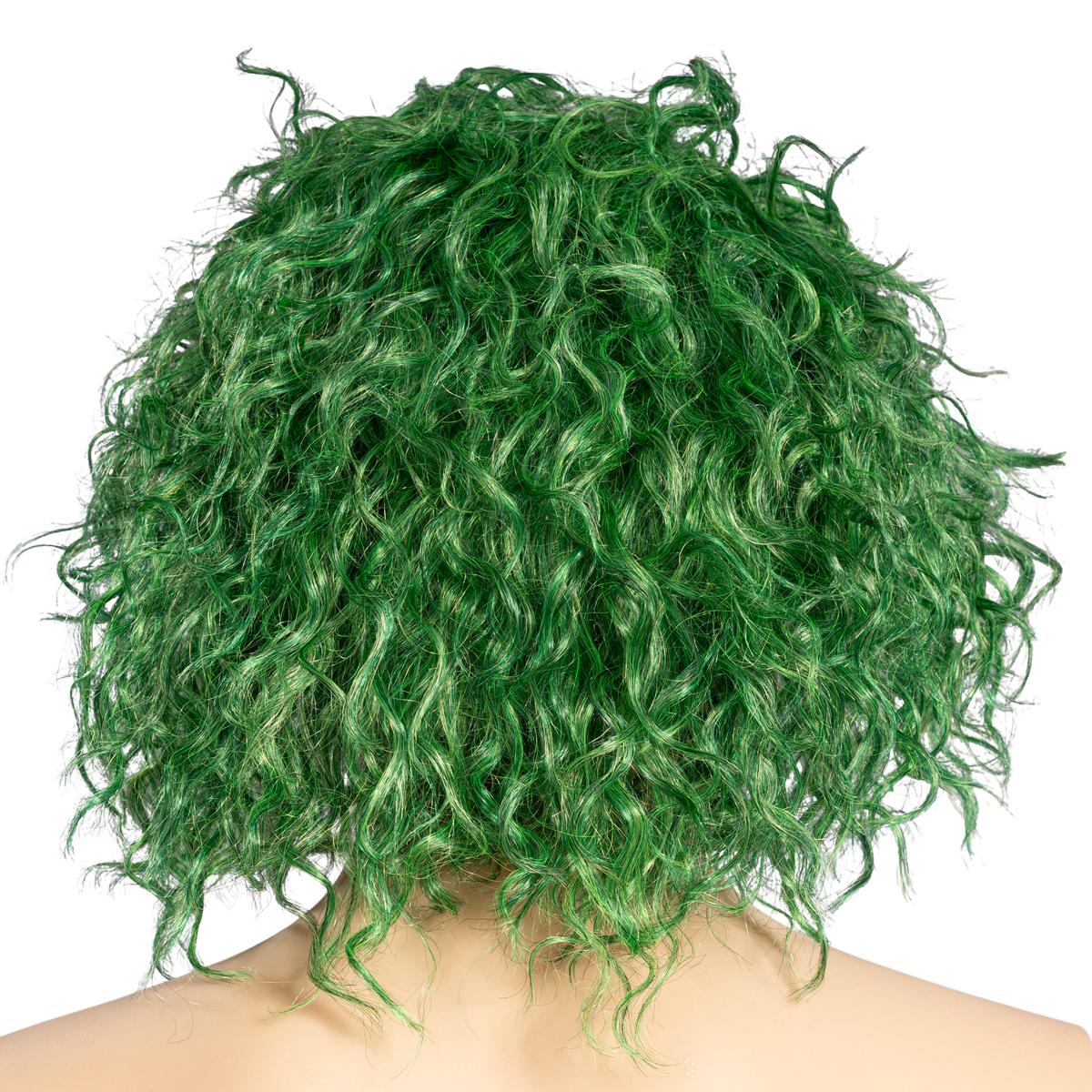 Green Comic Book Character Joke Clown Halloween Cosplay Costume Green Wig - Image 2
