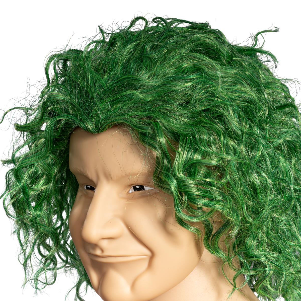 Green Comic Book Character Joke Clown Halloween Cosplay Costume Green Wig - Image 3