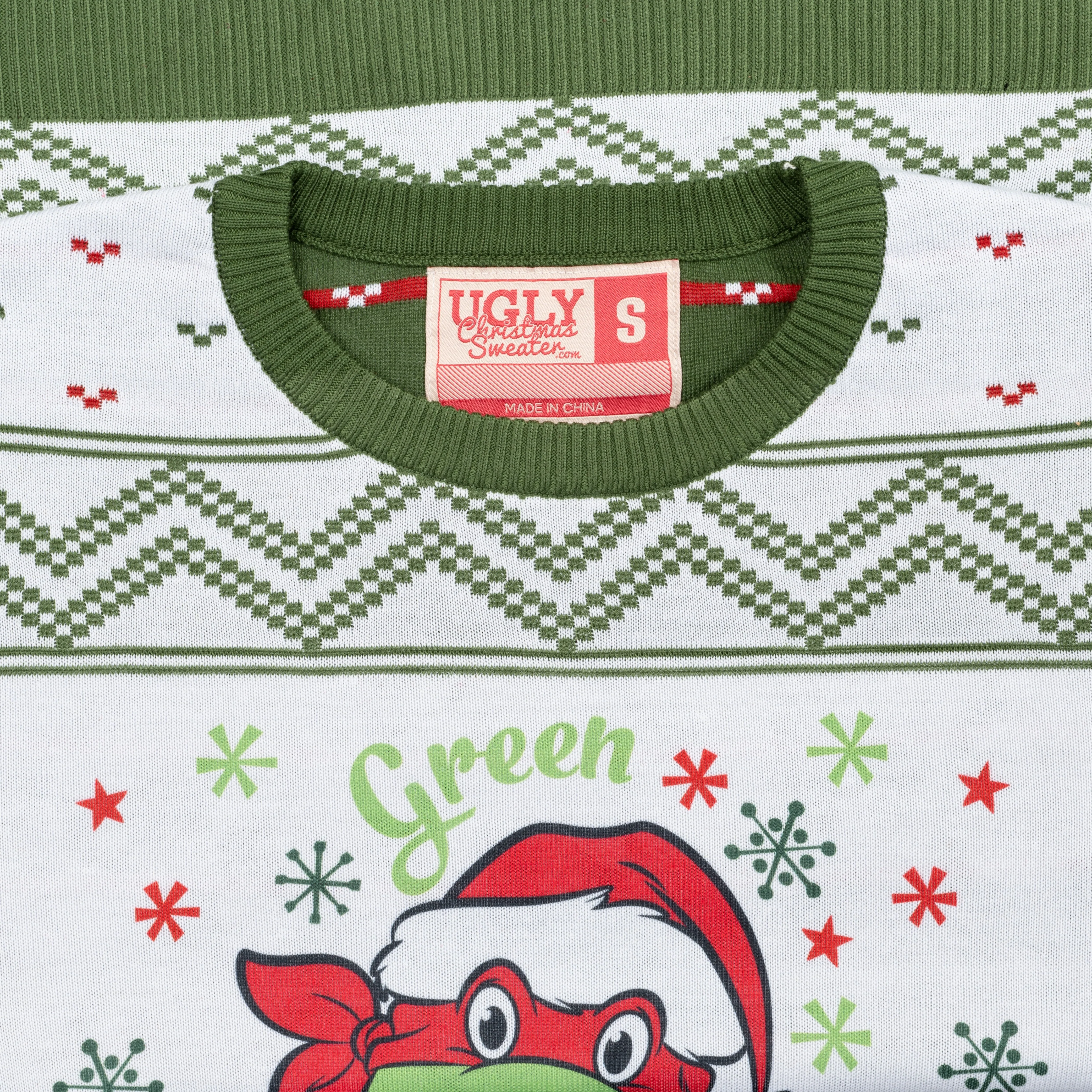 Green Greetings TMNT Christmas Sweater - Image 9